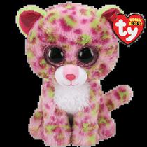 TY Peluches TY Beanie Boos Lainey Leopard Rosa Regular Tela Poliester 3 Anos + Multicolor