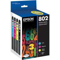 Cartucho Imp. Epson T802 Multipack Preto/Color(T802120-BCS)