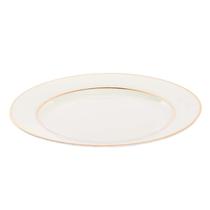 Plato de Porcelana Linea Dorado 9 Pulgada