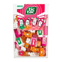 Bala Tic Tac Travels Mix Frutas Sortidas com 60 Unidades 228G