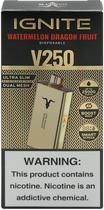 Vape Descartavel Ignite V250 Watermelon Dragon Fruit 25000 Puffs Gold