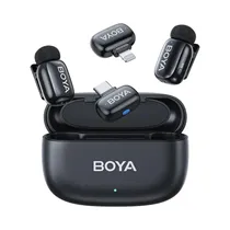 Micrófono Inalámbrico Boya Mini Lightning USB-C Negro