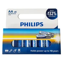Pilhas Philips LR6E8B/17 2500MAH AA (8 Unidades) - Blue