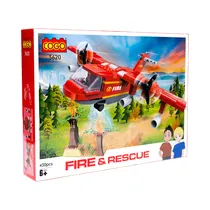 Juguete de Construcción Cogo Fire Rescue 3620 430 Piezas