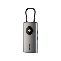 Hub FTX CT-HUBL3-Ag - USB-C - HDMI/ 3XUSB/ SD/ USB-C/ Lan - Cinza
