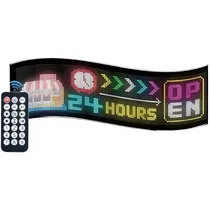 Painel LED Colorido Satellite A-MP34 com Bluetooth 32 X 128CM - Preto