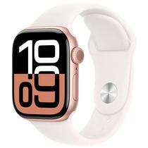 Apple Watch Series 10 MWWU3LW/A - Bluetooth - Wi-Fi - 46MM - M/L - GPS - Rose Gold Aluminum/Light Blush Sport