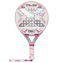 Paleta de Padel Nox ML10 Pro Cup Silver Alutex 2023 com Forma Redonda - 350/365G