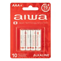 Pilha Aiwa Alkaline AWBAPLR03P41 - AAA - 4 Unidades