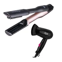Escova Alisador Quanta QTALS1600 Bivolt + Secador KBSC12