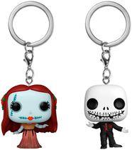 Boneco Chaveiro Sally & Jack Skellington - Disney - Pocket Pop!