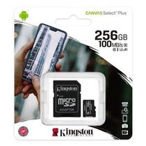 Cartao Micro SD 256GB Kingston Canvas C10 100MBPS