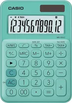 Calculadora Casio MS-20UC-GN (12 Dígitos) - Verde