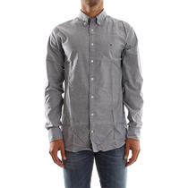 Camisa Tommy Hilfiger Masculino 08578B3727-464 L Cinza Lavado