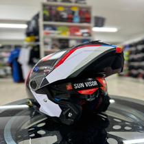 MT Capacete Atom 2 White Red