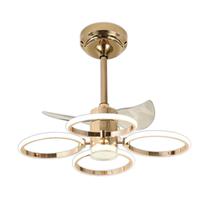 Ventilador de Teto Satellite A-FAN8204 - com Luminaria - Bivolt - Dourado