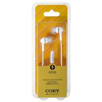 Fone de Ouvido Coby CE102 com Microfone - Branco