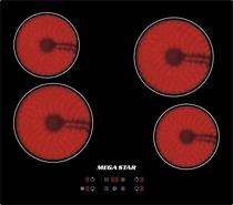 Fogao Eletrico Infravermelho Embutido Mega Star COOKTOP3 220V 50/60HZ