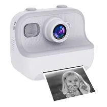 Camera para Criança Printing M8 / 2.4" / 1000MAH / Inclui Papel Termico (3 Peças) - Branco/ Cinza