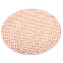 Salvamantel Silicona Textura Panal - Rosa
