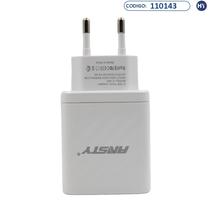 Carregador Fonte Ansty C-033-T / 2USB com Cabo USB-C 3.4A