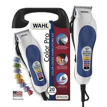 Maquina de Cortar Cabelo Wahl Color Pro 79300-1118 - 20 Em 1 - 220V - Branco e Azul