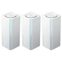 Roteador Xiaomi RD28 DVB4486GL Mesh System AX3000 Ne NFC Dual Band / 2.4GHZ / 5GHZ / Wi-Fi 6 - Branco (Kit com 3)