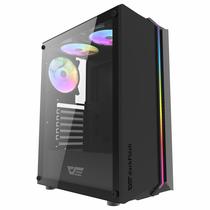 Gabinete Gamer Darkflash DK151 RGB Mid Tower Lateral de Vidro - Preto (3 Fans Argb) (Caixa Danificada)