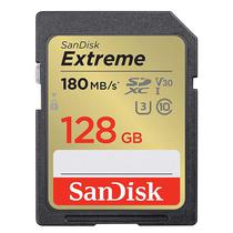 Cartao de Memoria SD 128GB Sandisk Extreme 180-90MB/s U3 (SDSDXVA-128G-Gncin)