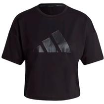 Camiseta Adidas Feminin Icons 3 Bar Logo Tee 2 XS Preto - HD8973