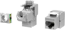 Conector Hikvision Keystone RJ45 CAT6A Blindado DS-1CK6AP18ON - Silvery
