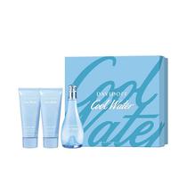 Kit Perfume Davi Doff Cool Water Woman Eau de Toilette 100ML+Shower Gel+Body Lotion