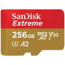 Cartão de Memoria Micro SD Sandisk Sdsqxav 256GB Extreme 190 -130MB/s