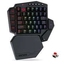 Teclado Gamer Mecanico Redragon K585RGB-Pro Diti Pro Wireless / RGB / Red / Ingles - Preto