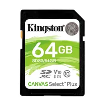 Cartão de Memória Kingston Canvas Select Plus SDS2/64GB - 64GB - SD - 100MB/s