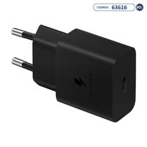 Adaptador de Tomada USB-C Samsung EP-T1510NBEGWW 1 Saida Bivolt - Preto