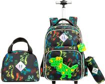 Set Mochila com Rodas Jasminestar - 10808T-3 T-Rex (3 PCS)