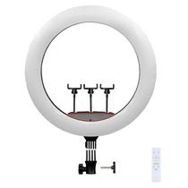 Ring Light LJJ-45 - 18 Polegadas - com Tripe e Controle - Preto