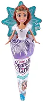 Boneca Winter Princess Sparkle Girlz Zuru 10017 - Branco/Roxo