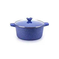 Balzano Diecast Alum Saucepot With Glass Lid 28CM
