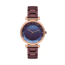 Relógio Analógico Feminino Daniel Klein Premium DK.1.12536-6 - Vermelho/Rosa Ouro