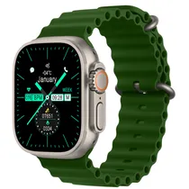 Relogio Inteligente Smartwatch HW68 Ultra 49MM com Bluetooth - Verde