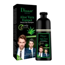 Shampoo e Tinta Disaar Cabelo Castanho com Aloe Vera 400ML
