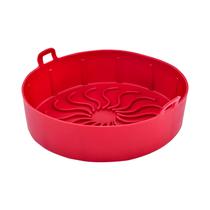 Molde Redondo de Silicona para Air Fryer MS-6260 19 X 6 CM Rojo