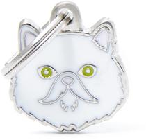 Medalha de Identificacao Myfamily Friends Gato Persa Branco MF38WHITE