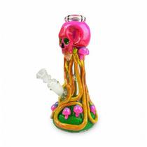 Bong de Vidro HD320 Skull Mushroom 25CM