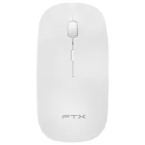 Mouse Sem Fio Wireless FTX FTXM132 / 1600DPI / 4 Botões / 2.4 GHZ - Branco