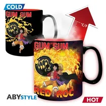 Abystyle Mug Cold/Hot One Piece Gum Gum Red Roc Luffy VS Kaidou 34077