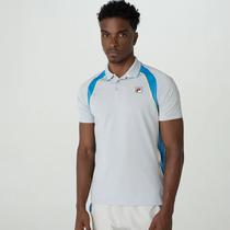 Fila Ropas Polo Backspin Sleeve F11TN00568-3588 Masculino Grey/Blue/Yellow Neon