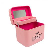 Maleta de Maquiagem Icandy 152 Rosa